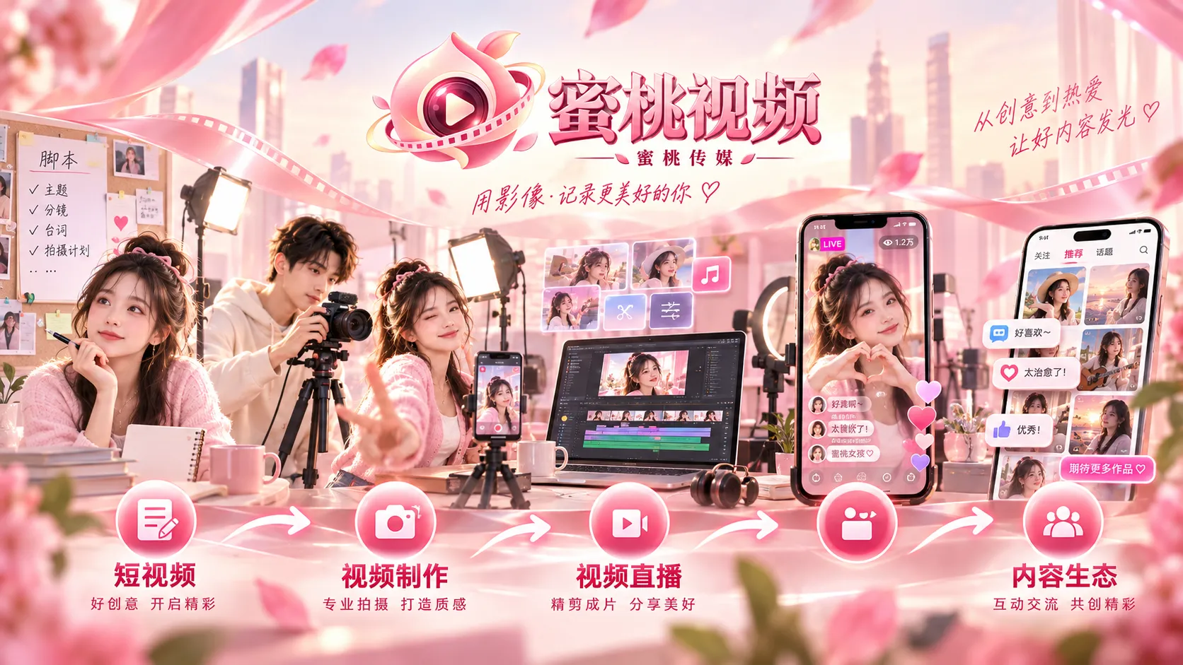 蜜桃工作流内容视觉